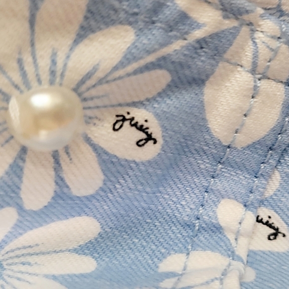 Juicy Couture Black Label Denim Jacket With Pearls - Picture 11 of 12